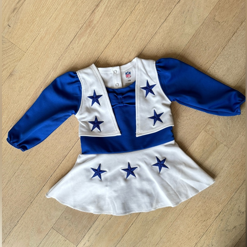 NFL Dallas cowboys cheerleader uniform- baby size 12 months